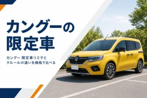黄色いカングーの限定車をイメージした写真