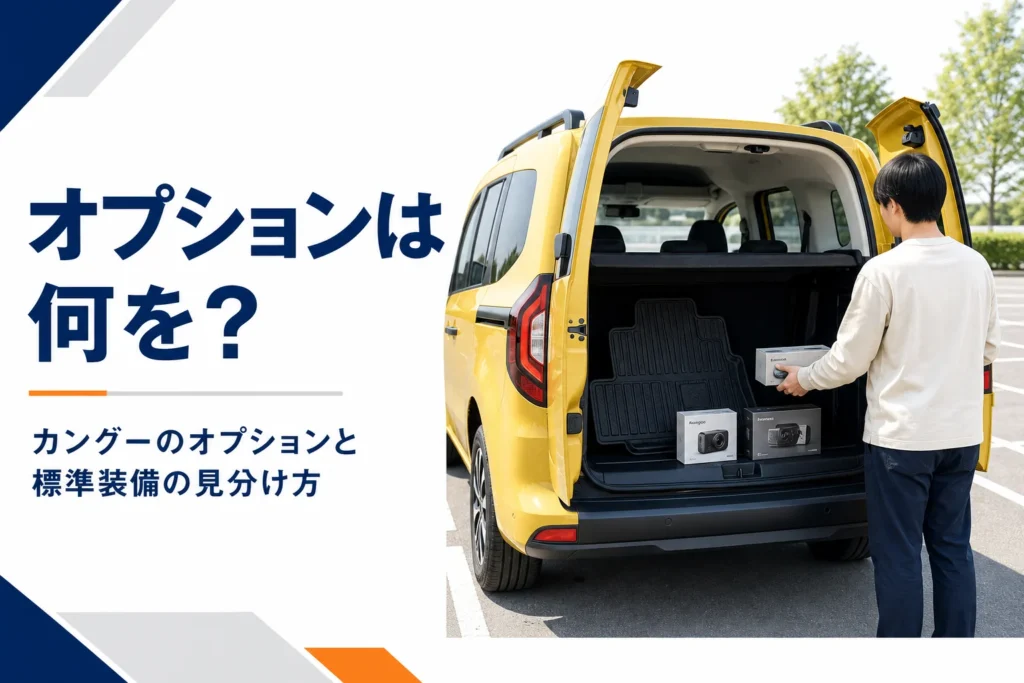 カングーのオプション選びのイメージ
